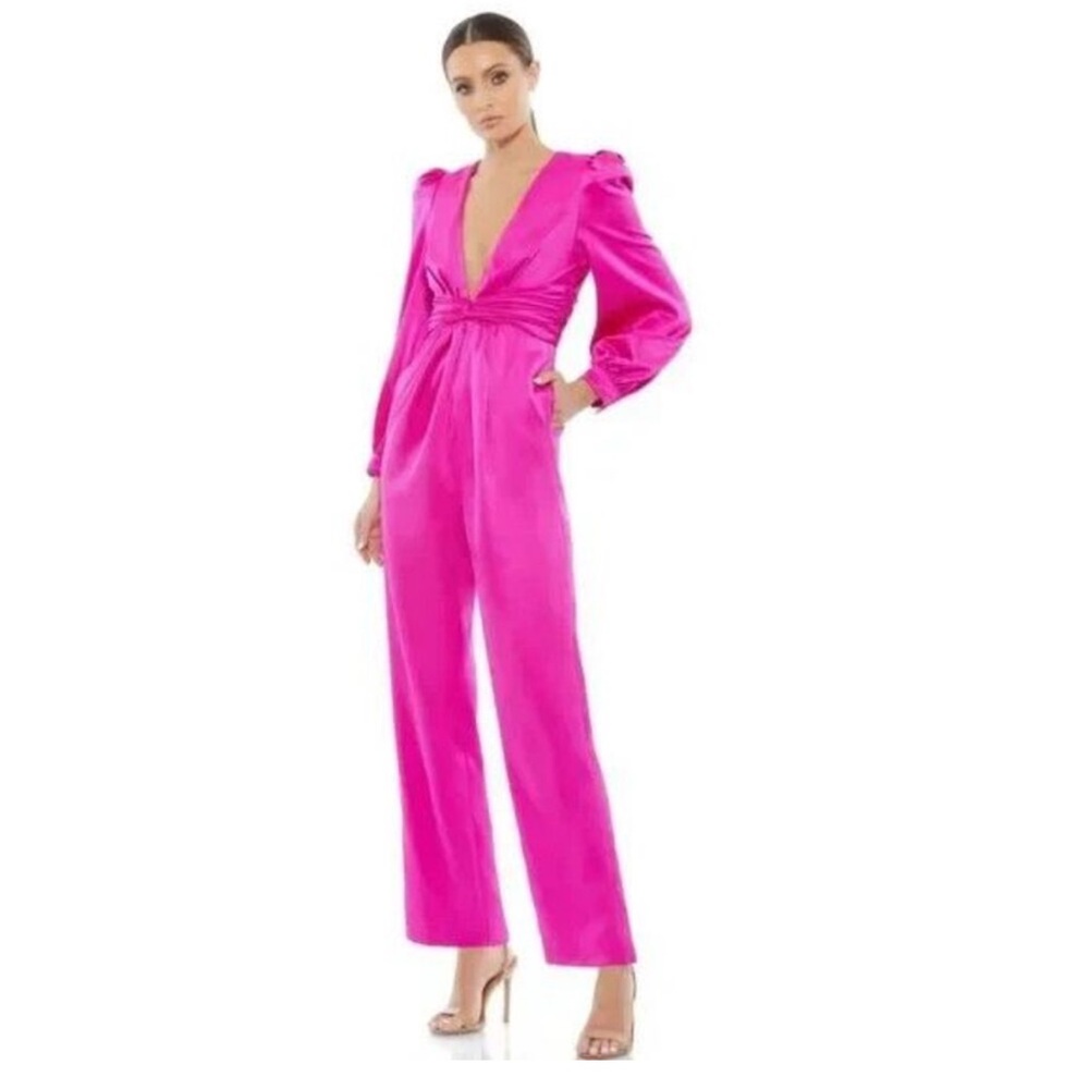 Mac Duggal Pink Jumpsuit